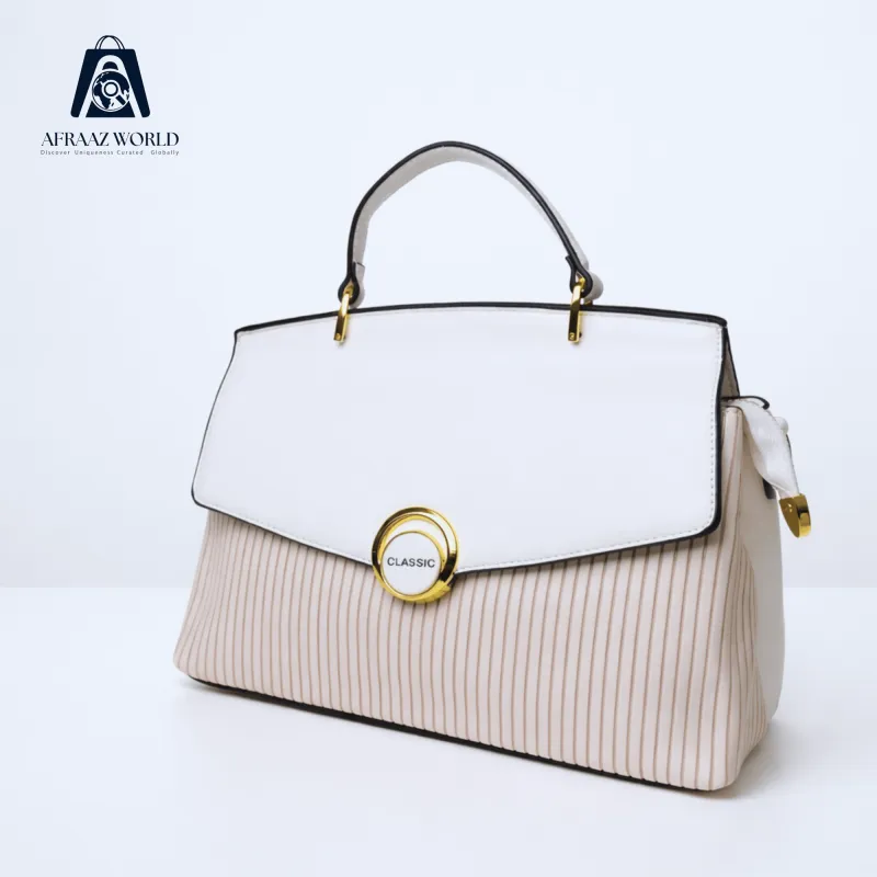 Elegance Aura Pleated Handbag